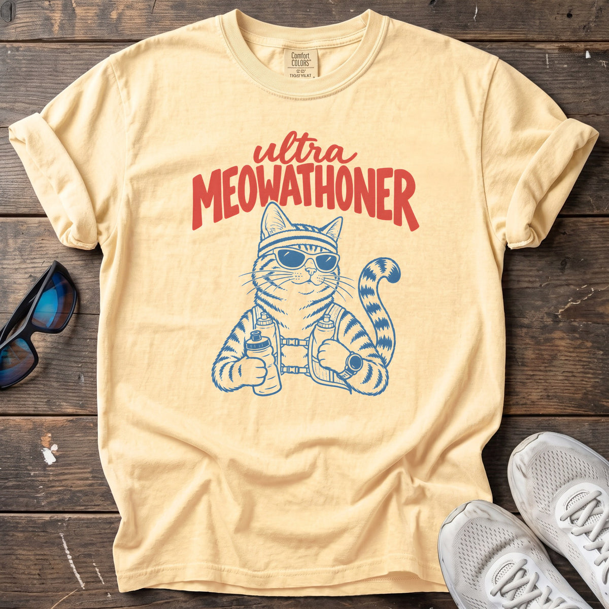 Ultra Meowathoner Tee — Butter