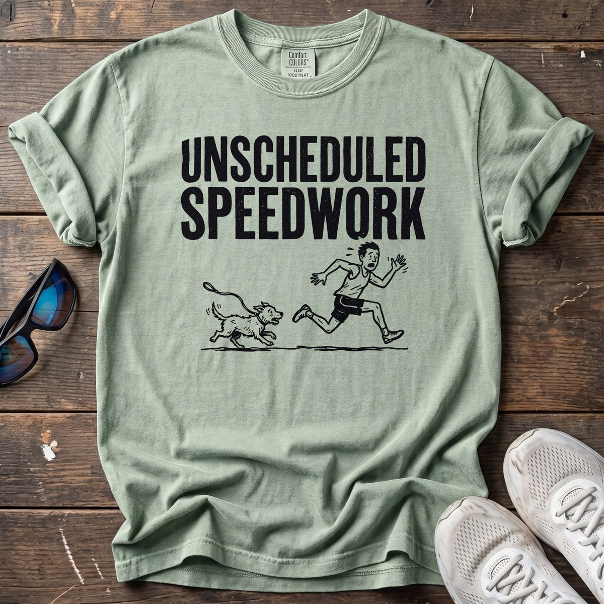 Unscheduled Speedwork Tee — Bay