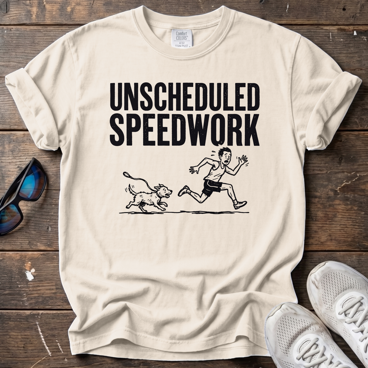 Unscheduled Speedwork Tee — Ivory