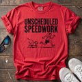 Unscheduled Speedwork Tee — Red