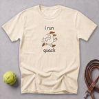 I Run Quack Tee — Ivory