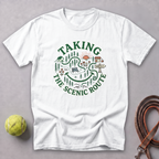 Taking the Scenic Route Tee — White