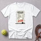 Coffee Is My Cooldown Receipt Tee — White