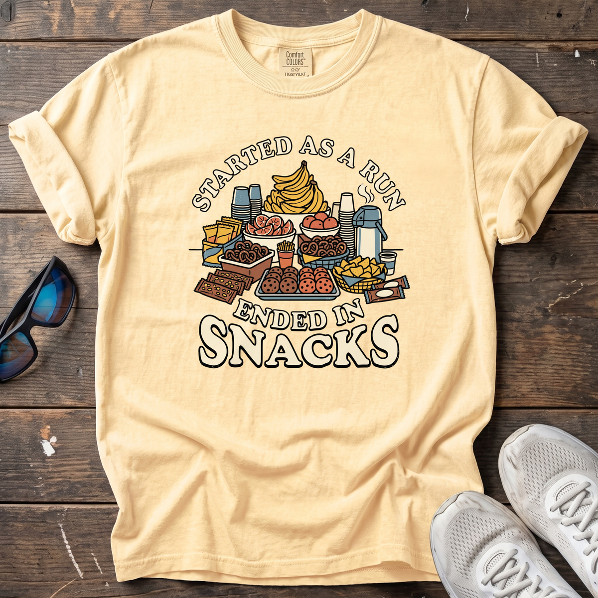 Ended In Snacks Tee — Butter