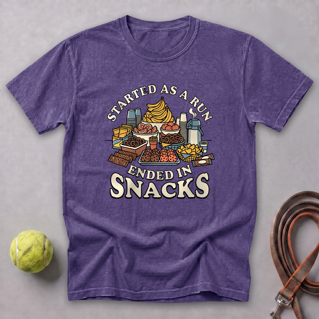 Ended In Snacks Tee — Grape