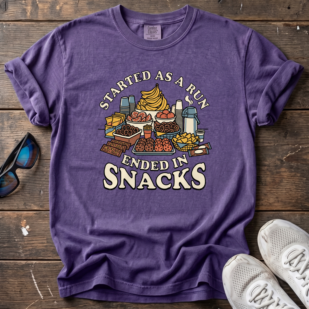 Ended In Snacks Tee — Grape