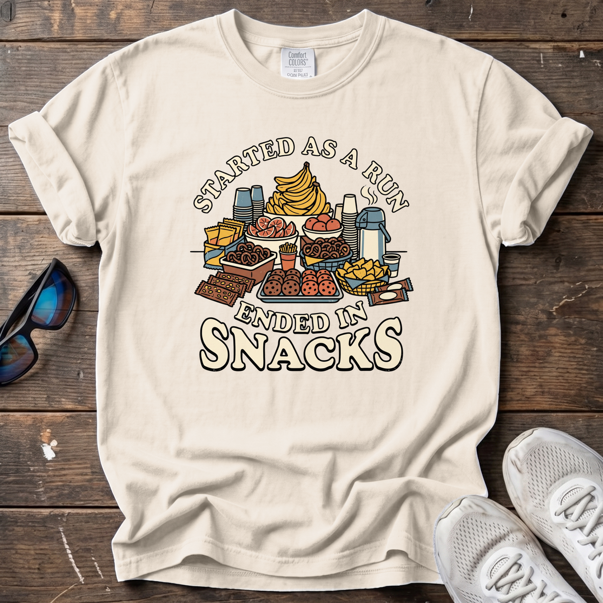 Ended In Snacks Tee — Ivory