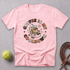 Coffee Is My Cooldown Tee — Blossom