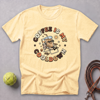 Coffee Is My Cooldown Tee — Butter