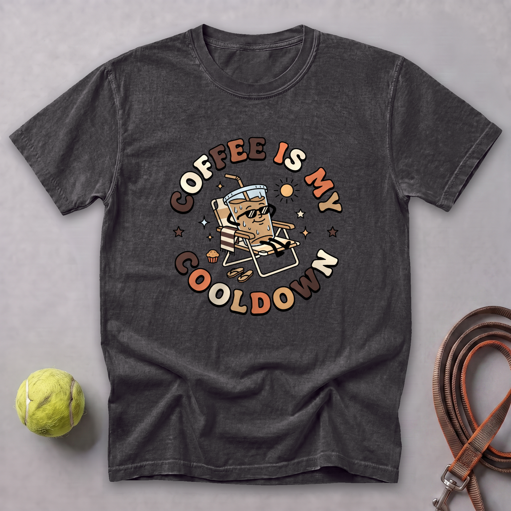 Coffee Is My Cooldown Tee — Graphite