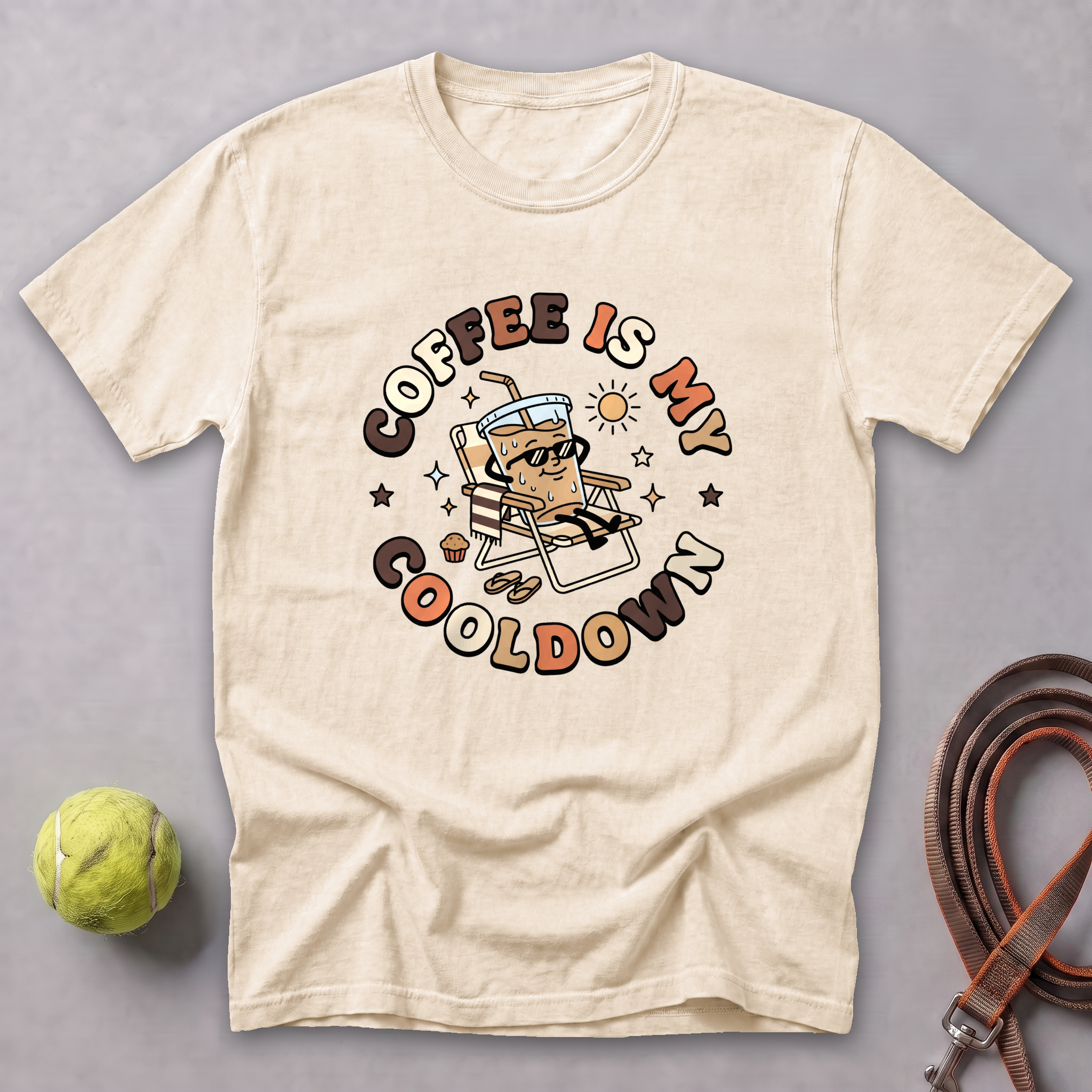 Coffee Is My Cooldown Tee — Ivory