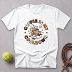 Coffee Is My Cooldown Tee — White