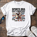 Sports Bra Exit Strategy Tee — White