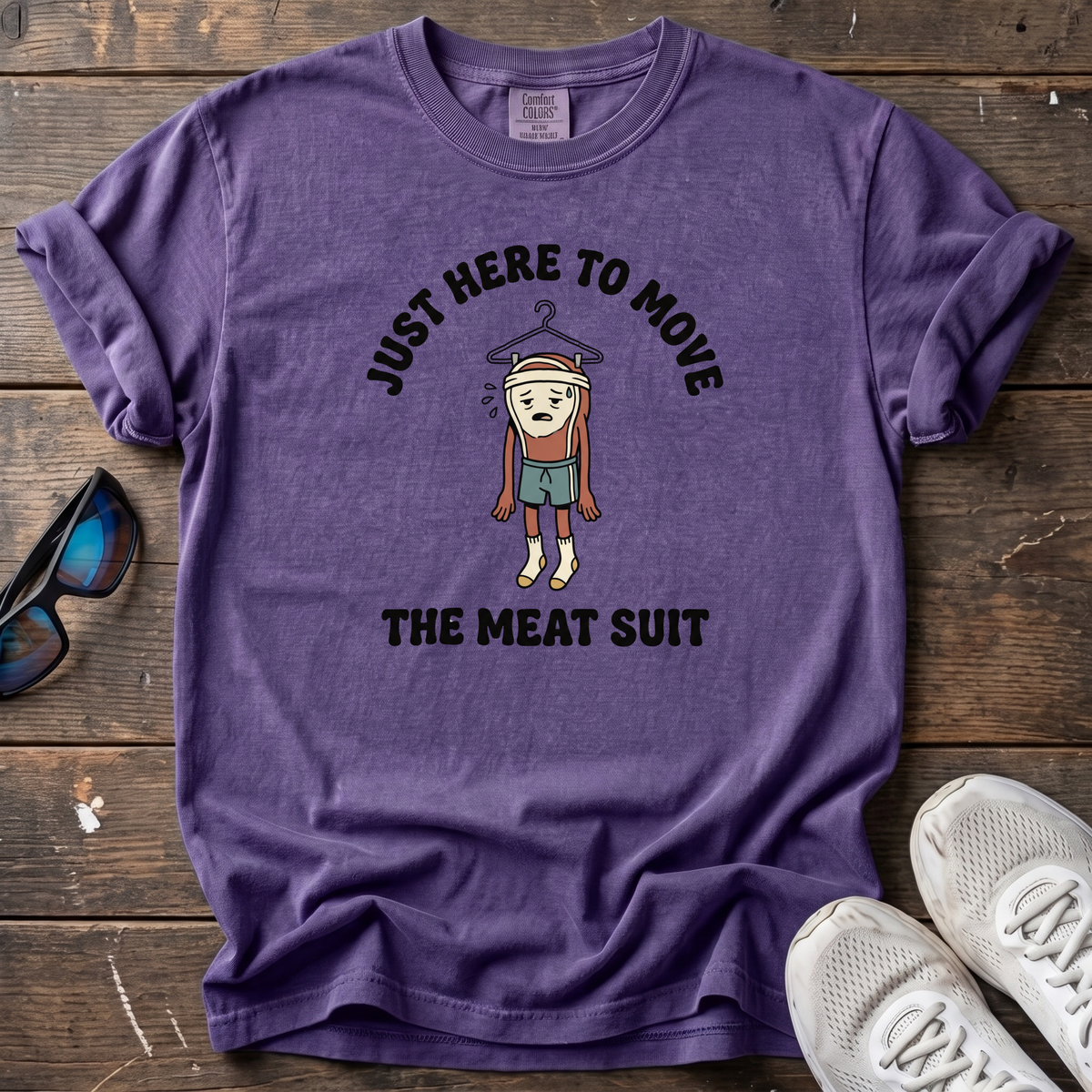 Meat Suit Tee — Grape