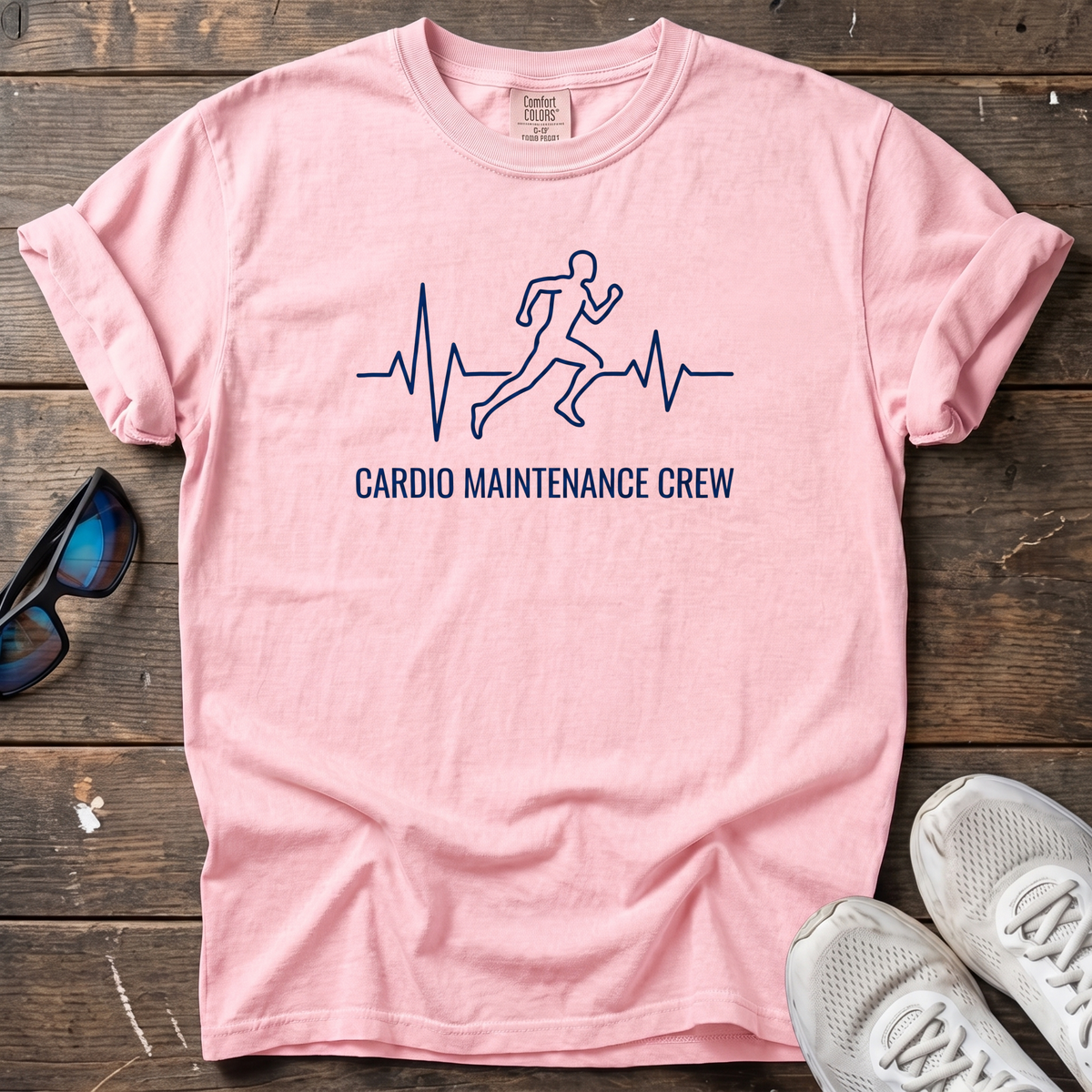 Cardio Maintenance Crew Tee — Blossom