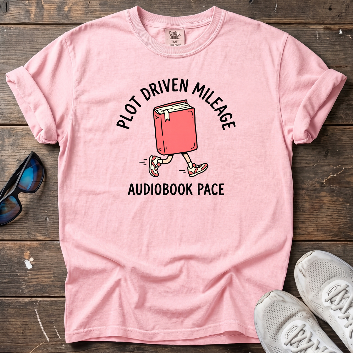 Audiobook Pace Tee — Blossom