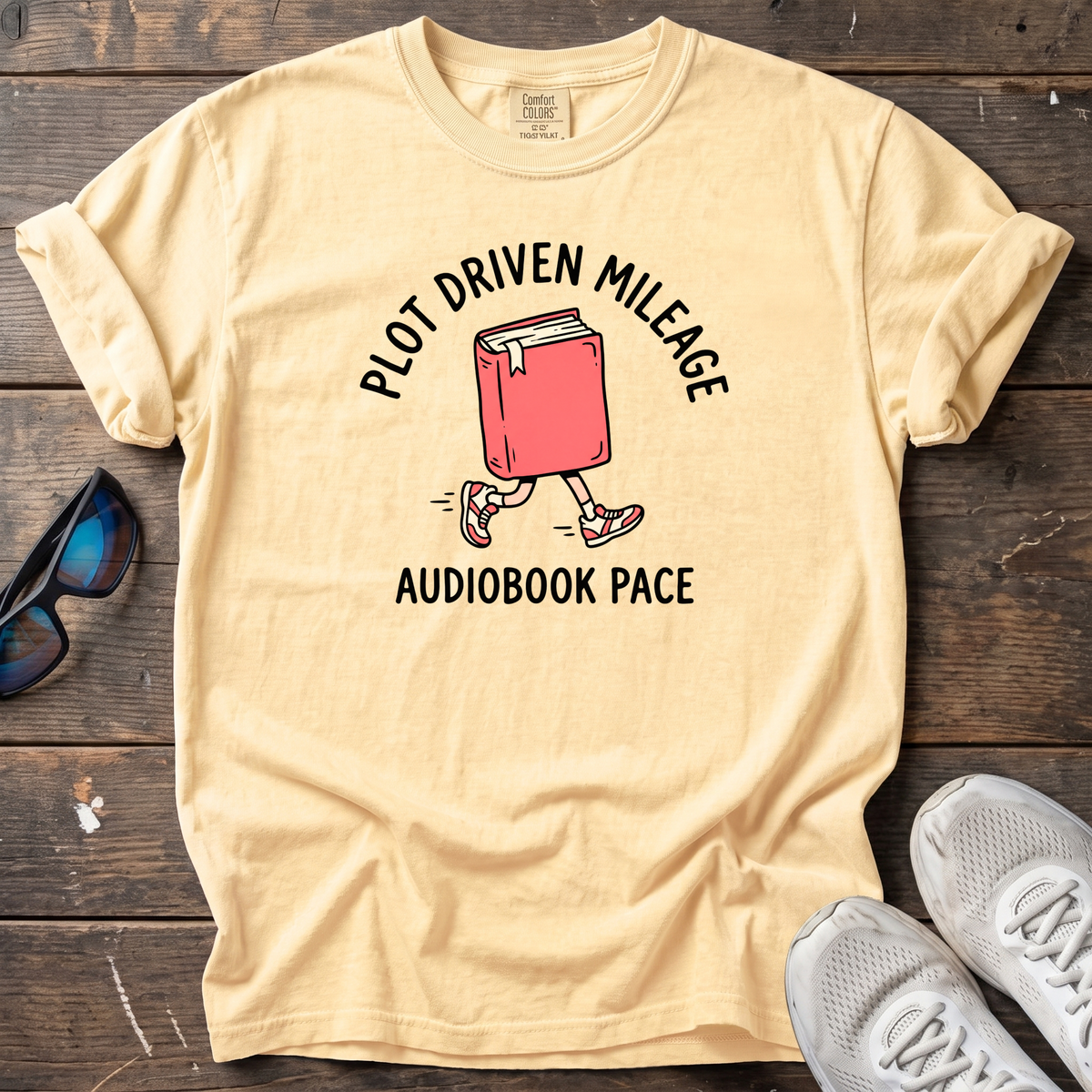Audiobook Pace Tee — Butter