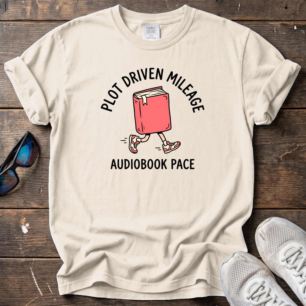 Audiobook Pace Tee — Ivory