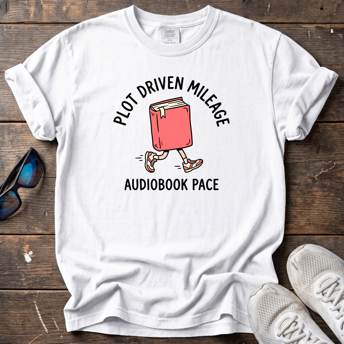 Audiobook Pace Tee — White