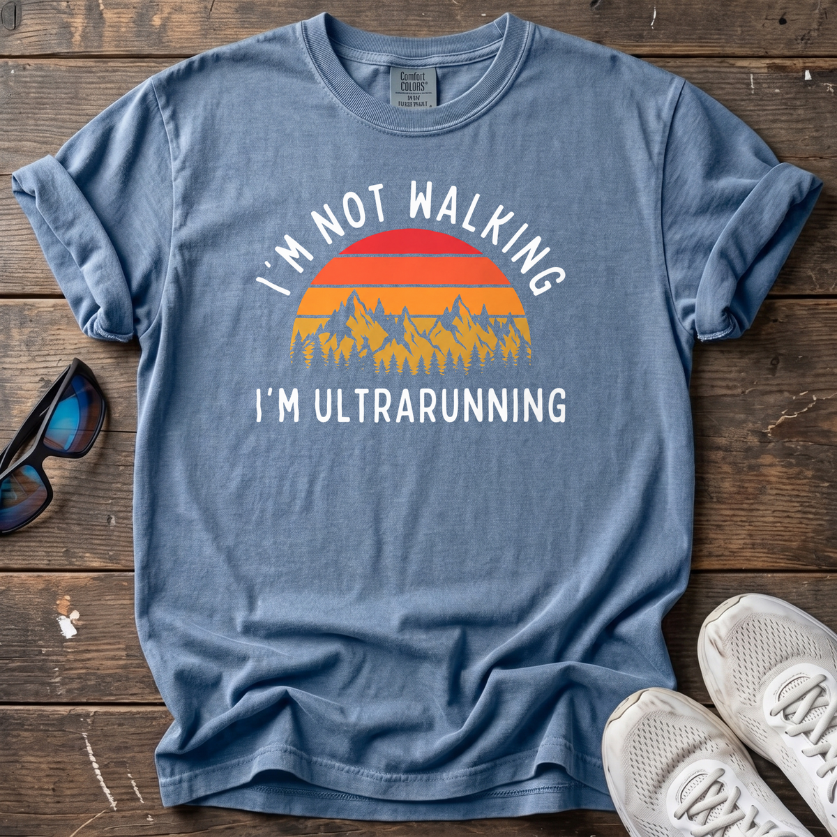 I'm Not Walking Tee — Blue Jean