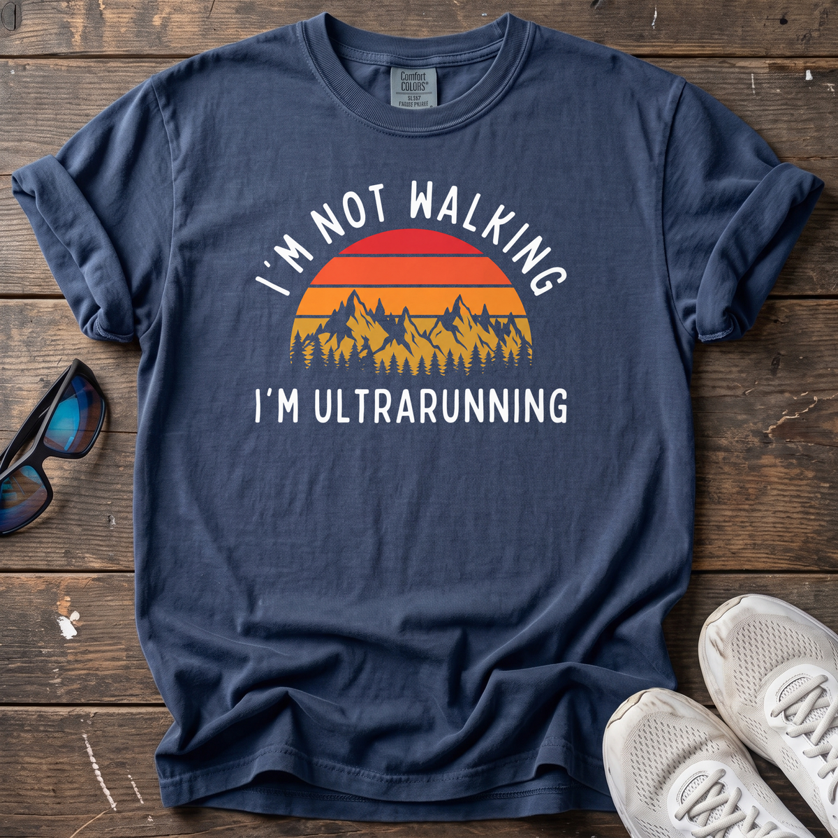 I'm Not Walking Tee — True Navy