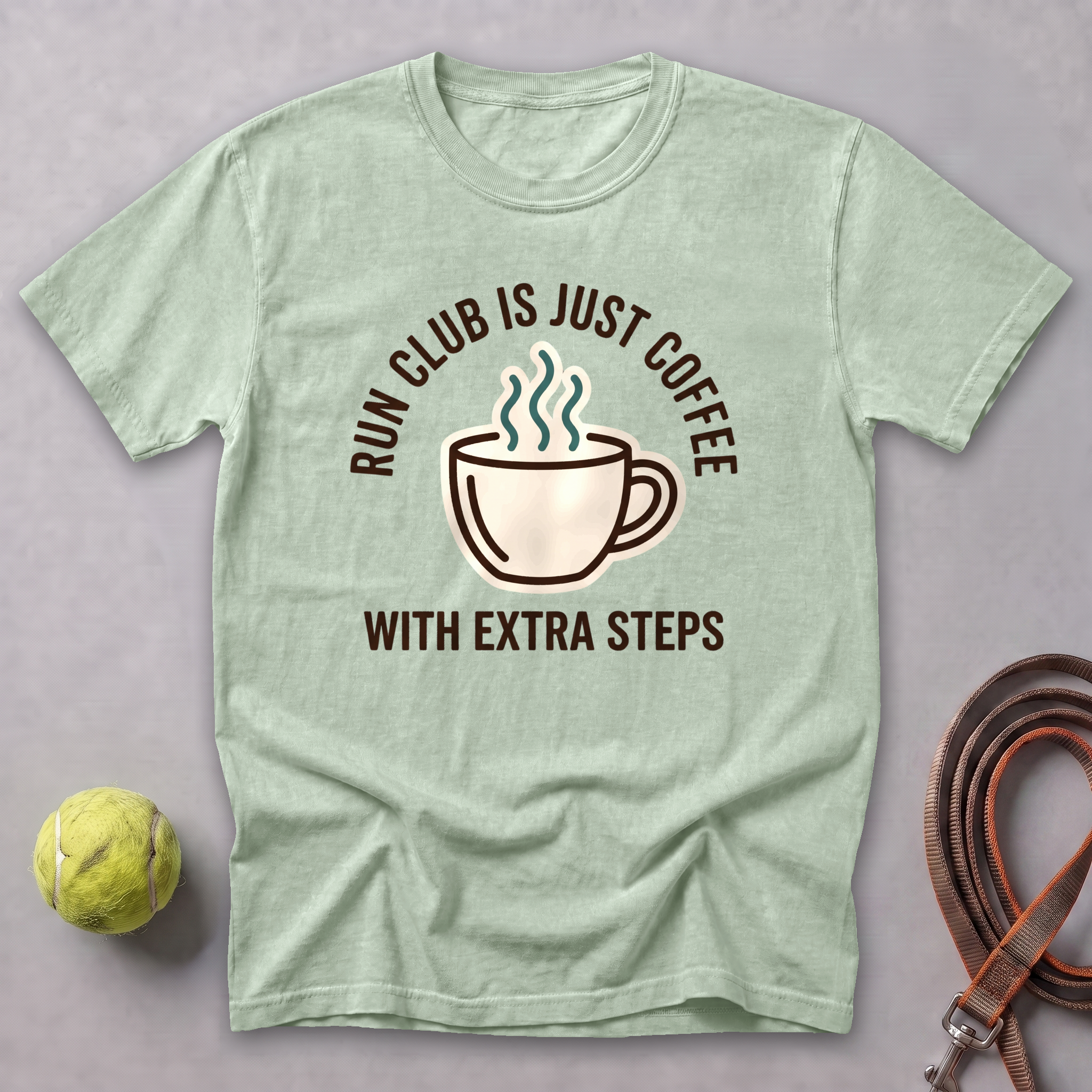 Run Club Is Just Coffee Tee — Bay