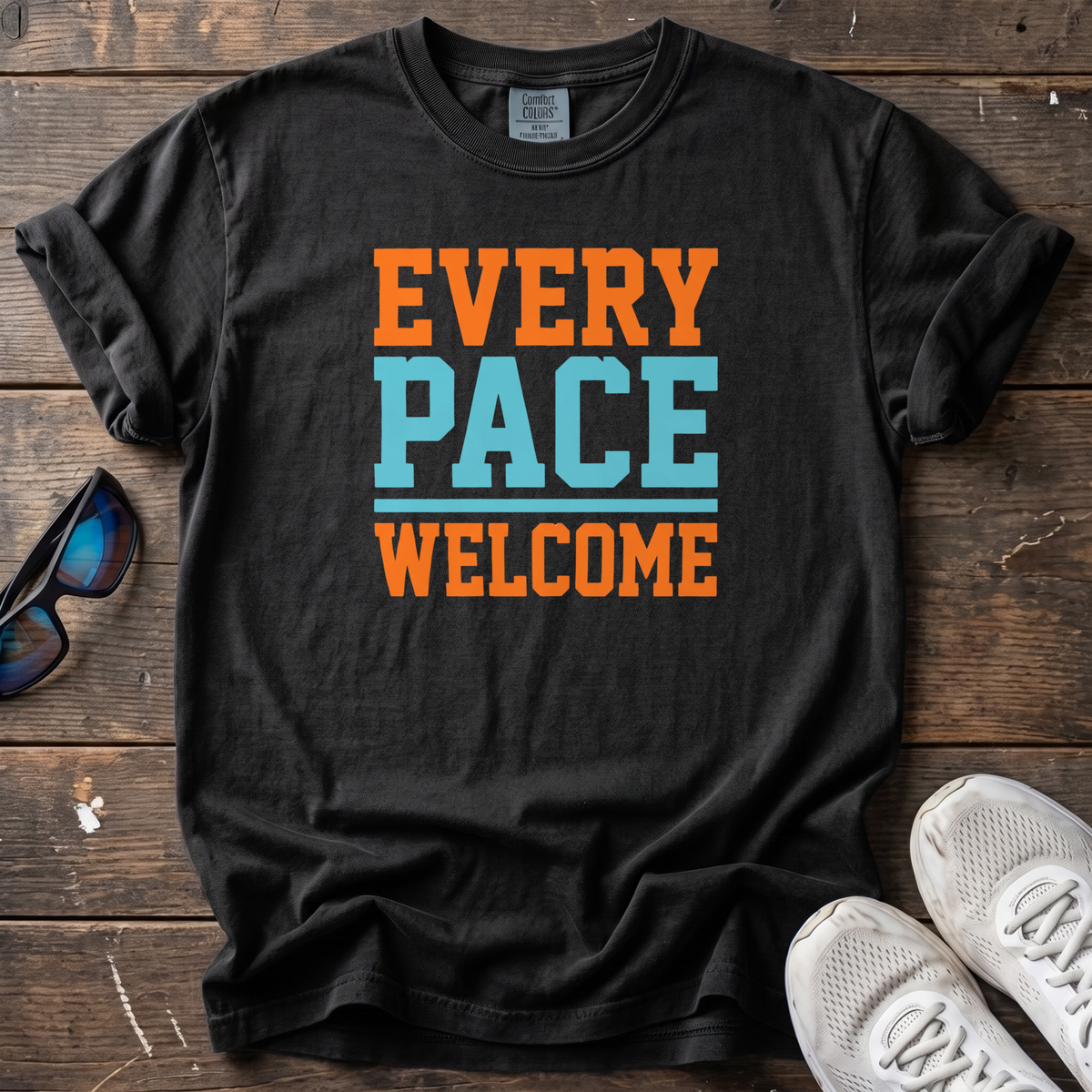 Every Pace Welcome Tee — Black