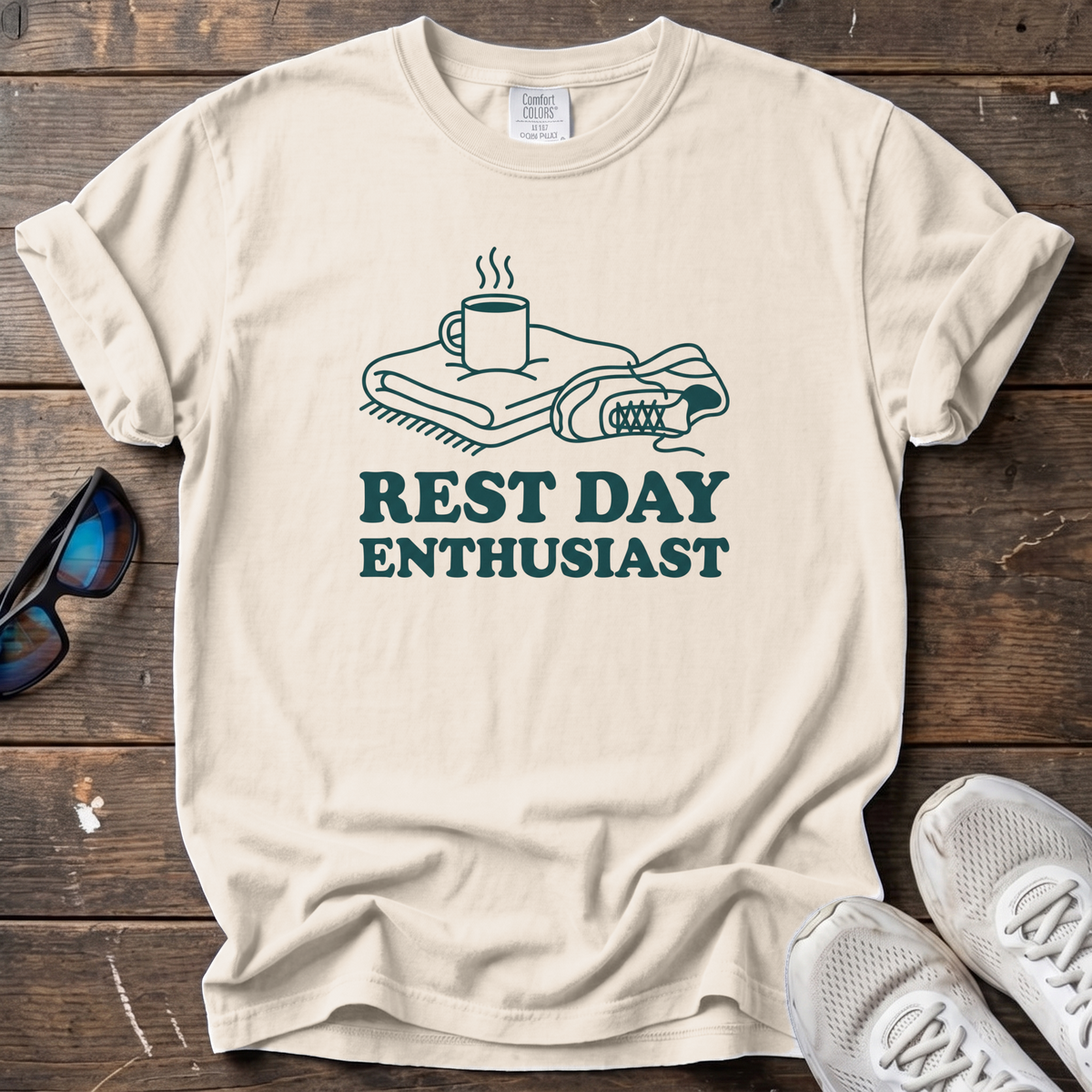 Rest Day Enthusiast Tee — Ivory