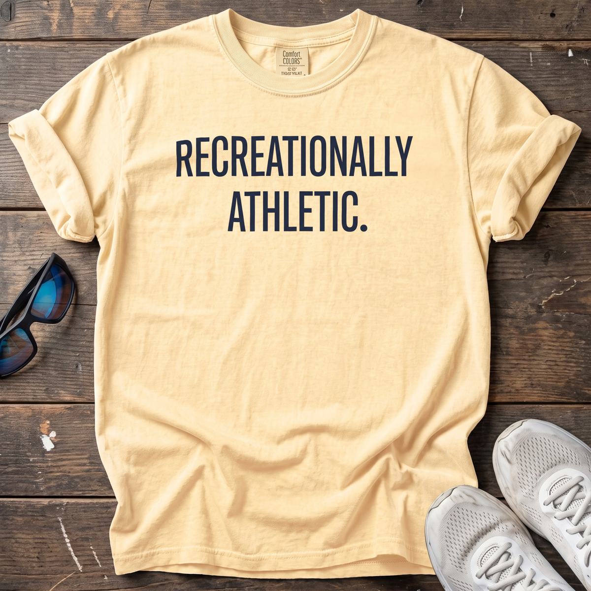Recreationally Athletic Tee — Butter