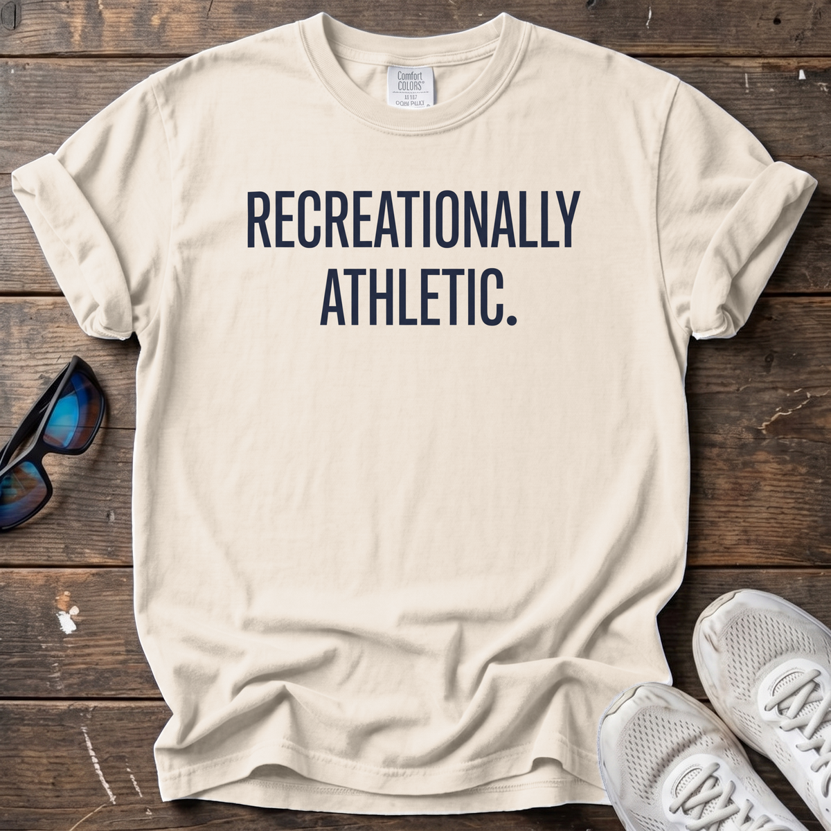 Recreationally Athletic Tee — Ivory
