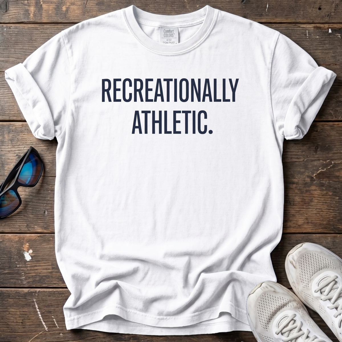 Recreationally Athletic Tee — White