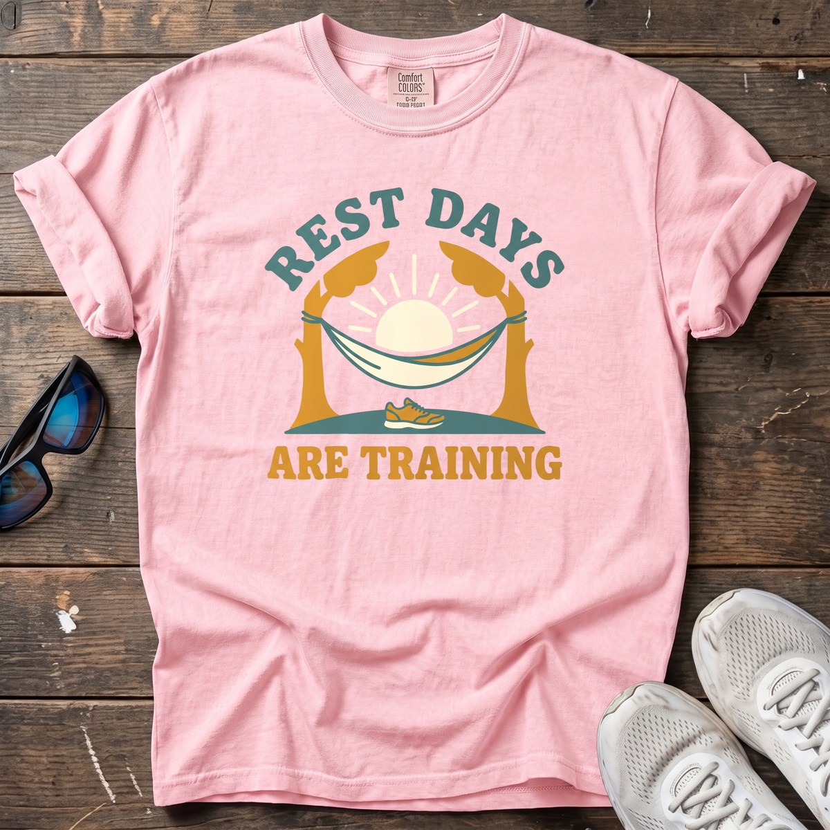 Rest Days are Training Tee — Blossom