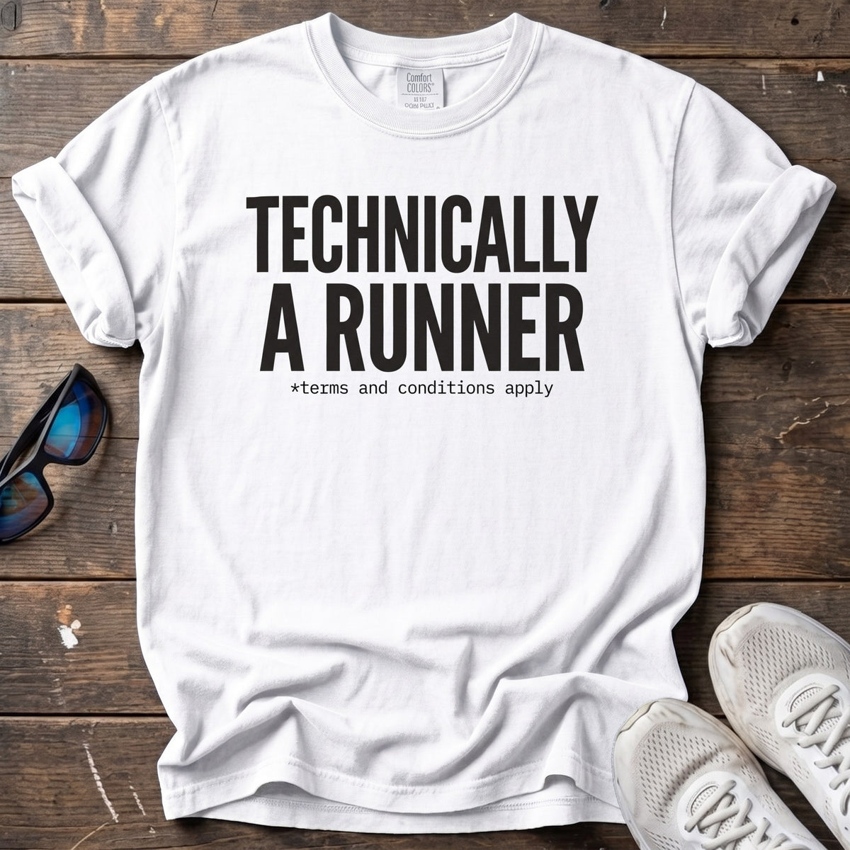 Technically a Runner Tee — White