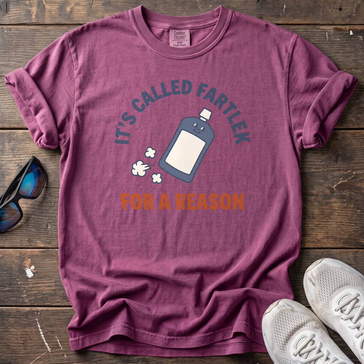 Called Fartlek For A Reason Tee — Berry