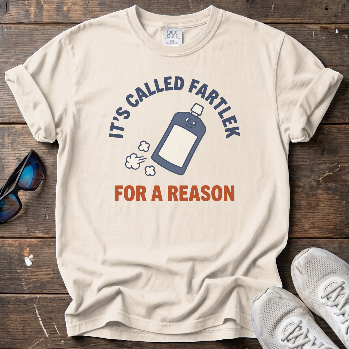 Called Fartlek For A Reason Tee — Ivory