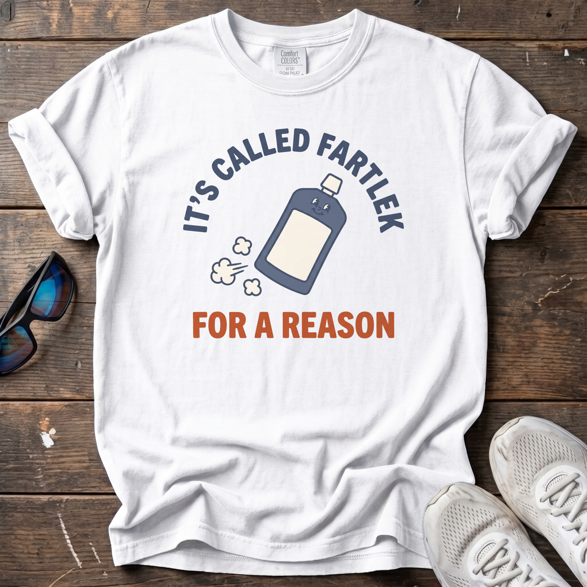 Called Fartlek For A Reason Tee — White