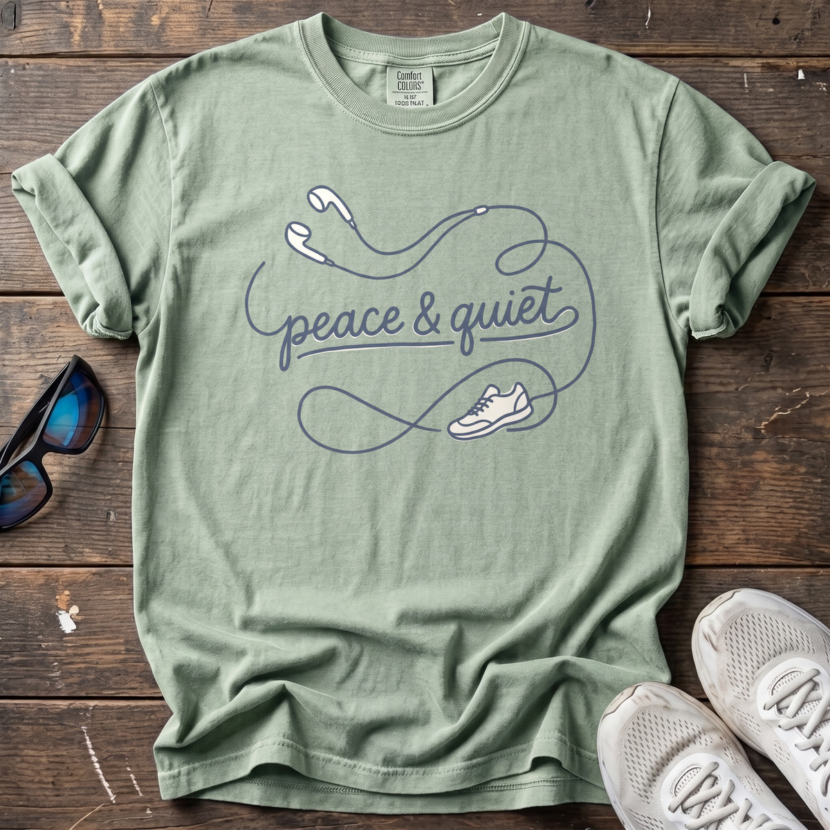 Peace and Quiet Tee — Bay