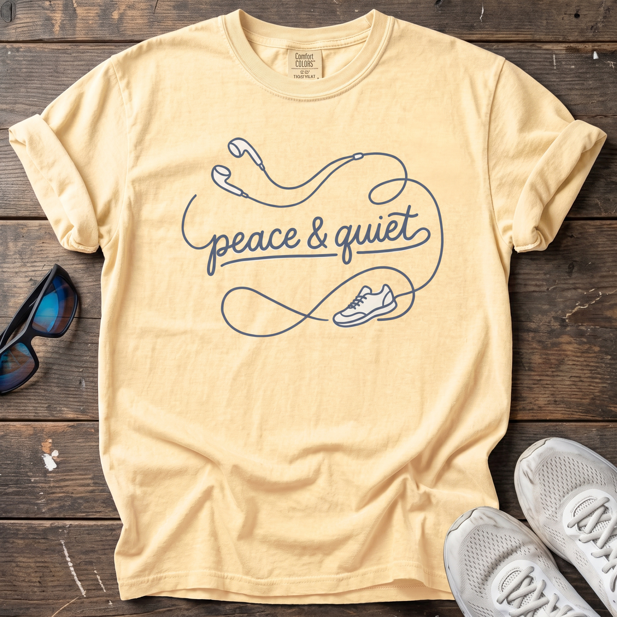 Peace and Quiet Tee — Butter