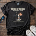 Frequent Breaks Running Club Tee — Black