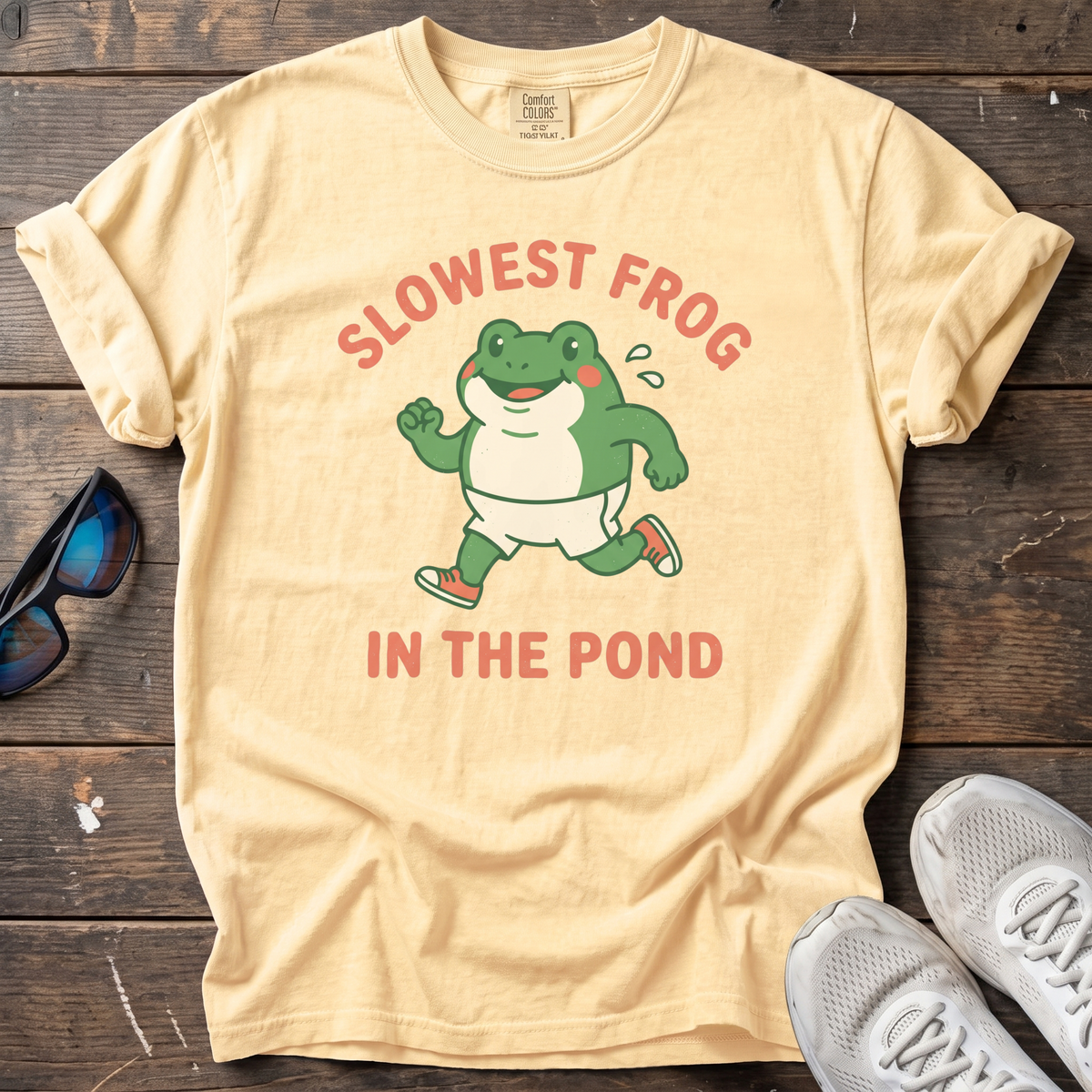 Slowest Frog in the Pond Tee — Butter