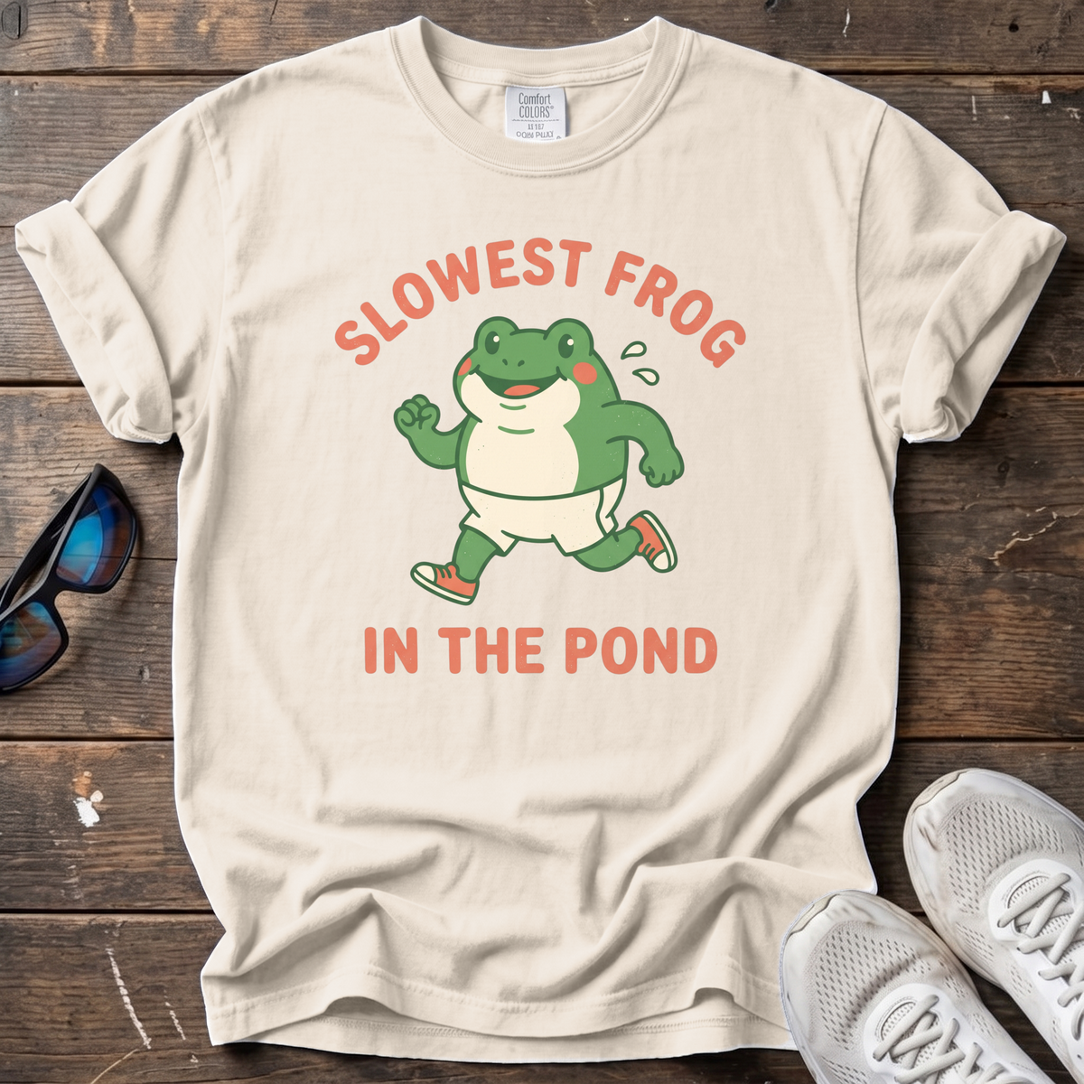 Slowest Frog in the Pond Tee — Ivory