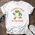 Slowest Frog in the Pond Tee — White