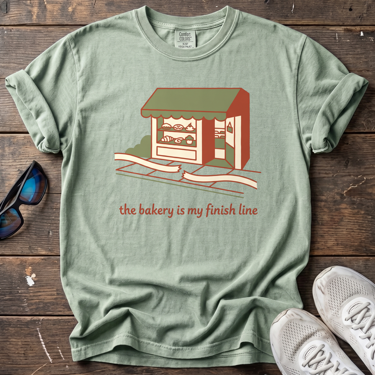 Bakery is My Finish Line Tee — Bay