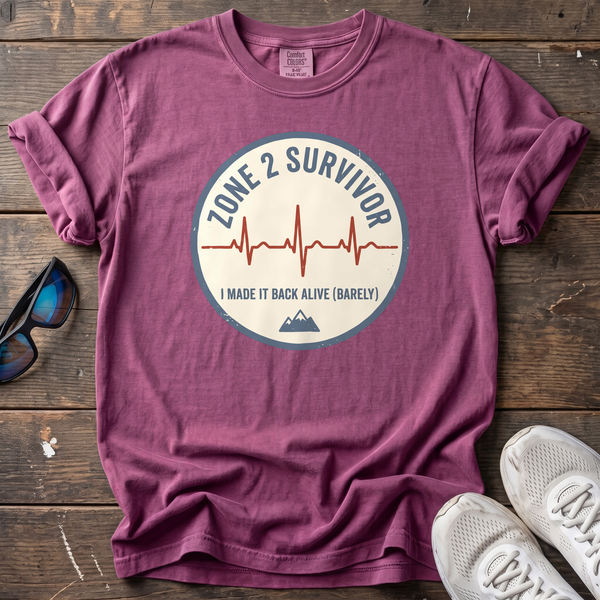 Zone 2 Survivor Pulse Tee — Berry