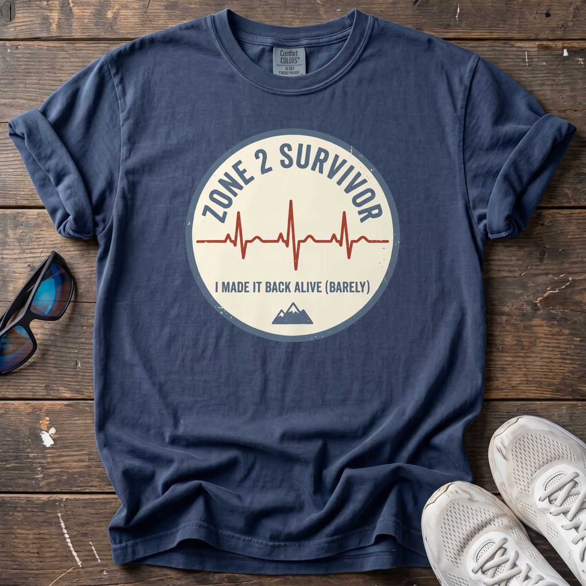Zone 2 Survivor Pulse Tee — True Navy