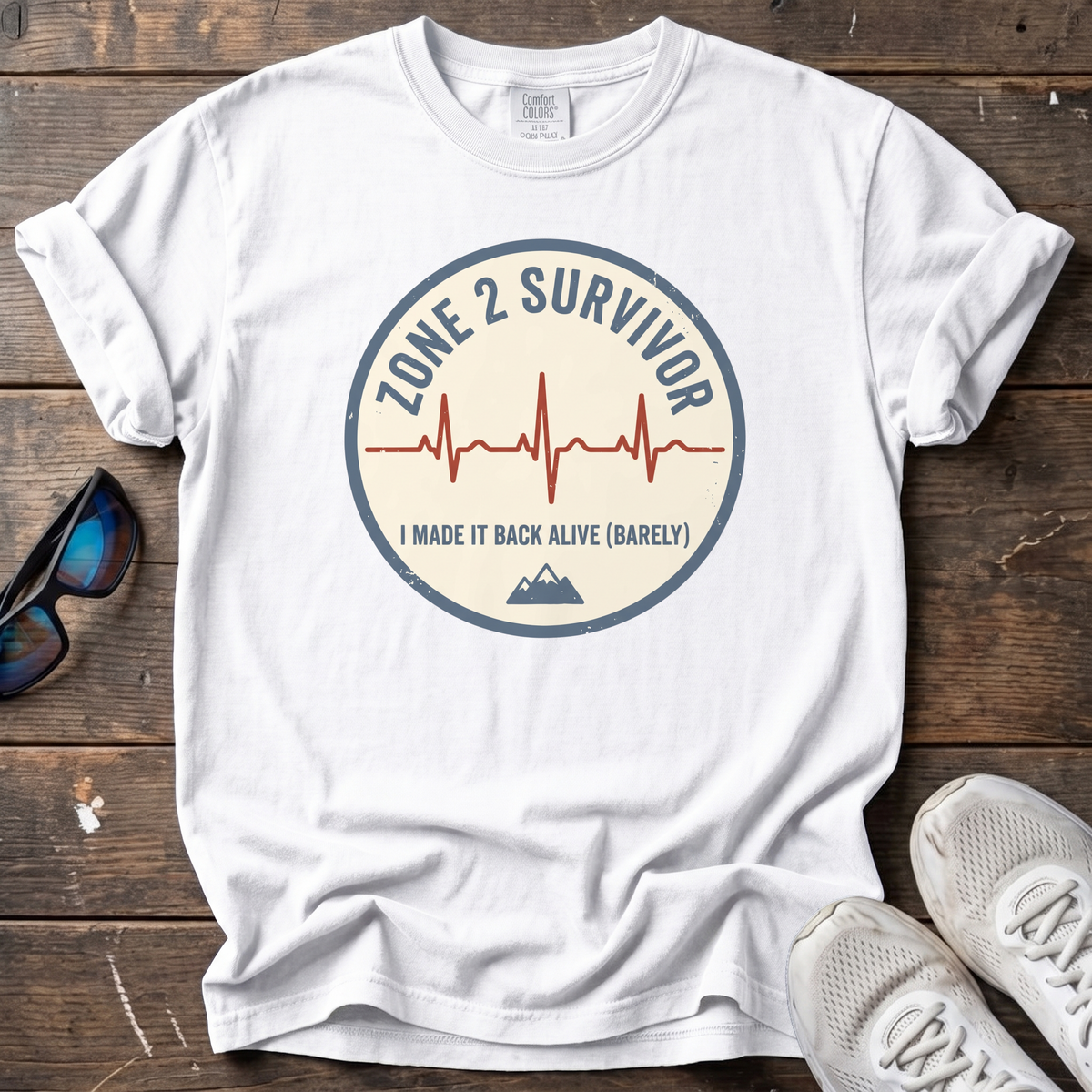 Zone 2 Survivor Pulse Tee — White
