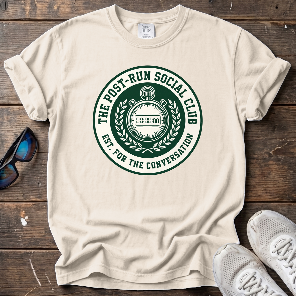 Post-Run Social Club Tee — Ivory