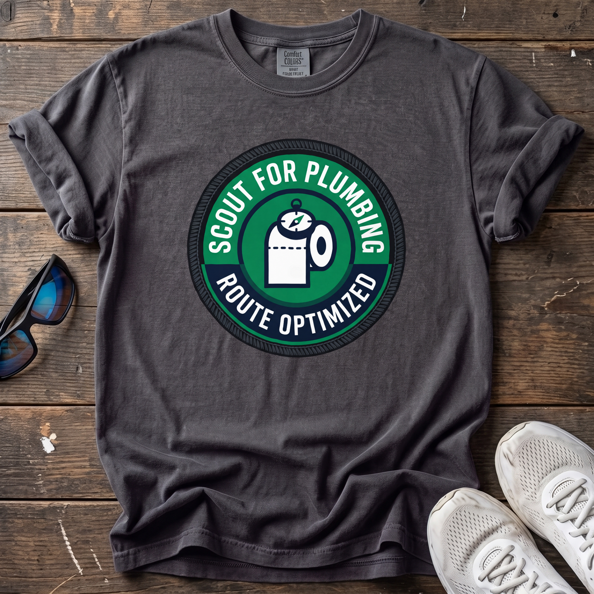 Plumbing Route Optimized Tee — Graphite