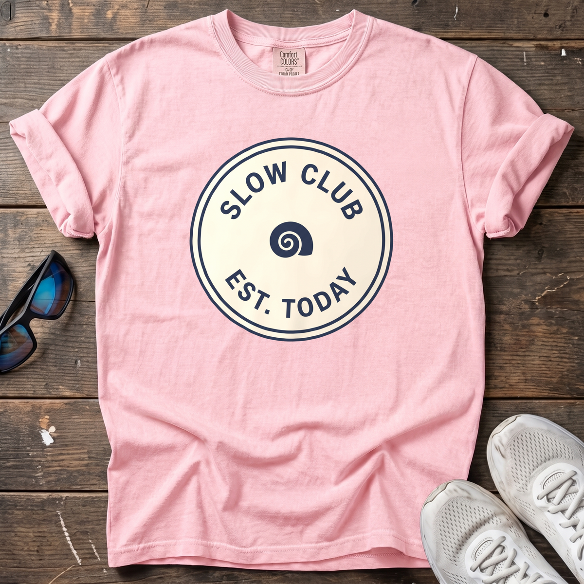 Slow Club Tee — Blossom