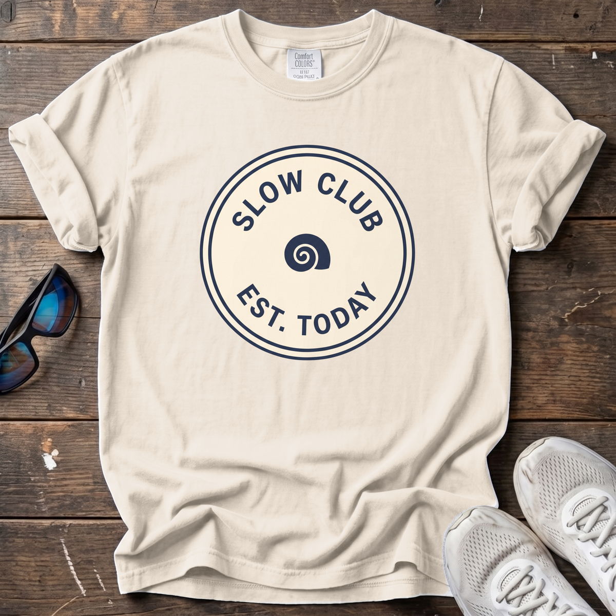 Slow Club Tee — Ivory